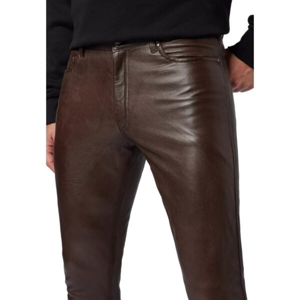 Brown Leather Pant