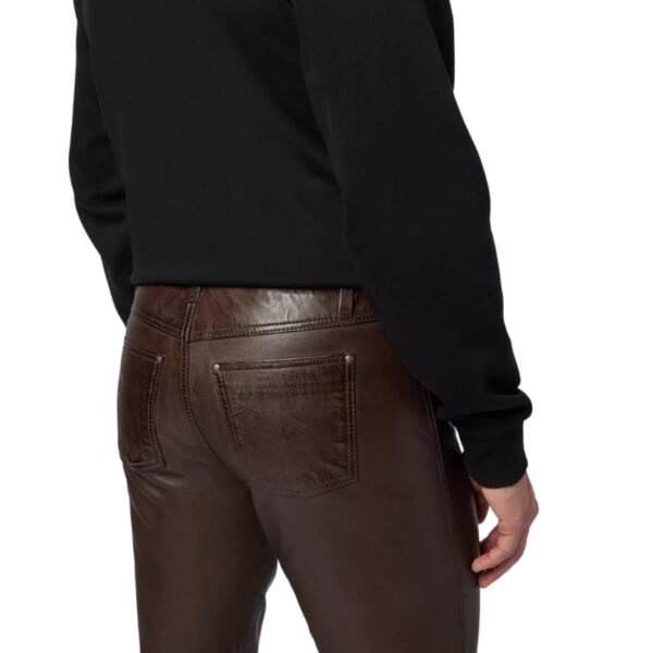 Brown Leather Pant